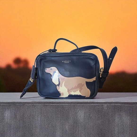 Radley Handbags - Radley & Friends Baxter Spaniel Dog Leather Crossbody Top Handle Bag NWT